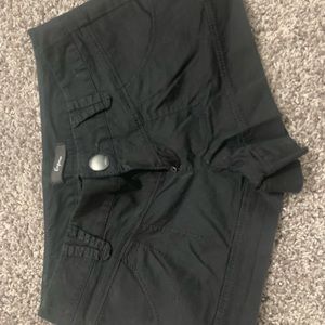 Never worn black cotton shorts size 0